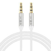 JINGHUA Audio Cable 3.5mm Male To Male AUX Audio Adapter Cable, Size: 1.2m(3 Knots White)
