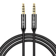 JINGHUA Audio Cable 3.5mm Male To Male AUX Audio Adapter Cable, Size: 1.2m(4 Knots Black) - Video & Audio Cable by JINGHUA | Online Shopping South Africa | PMC TechLife | Buy Now Pay Later Mobicred