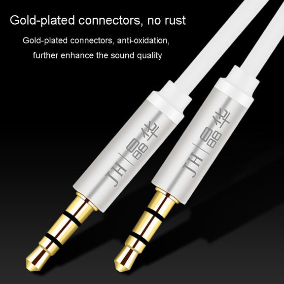 JINGHUA Audio Cable 3.5mm Male To Male AUX Audio Adapter Cable, Size: 2m(3 Knots Black)