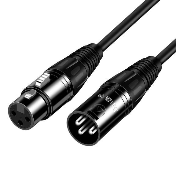JINGHUA Microphone Cable XLR Male To Female Balanced Cable Mixing Console Amplifier Audio Cable, Length: 10M