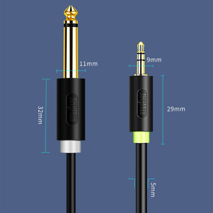 JINGHUA 3.5mm To Dual 6.5mm Audio Cable 1 In 2 Dual Channel Mixer Amplifier Audio Cable, Length: 10m - Aux Cable by JINGHUA | Online Shopping South Africa | PMC Jewellery | Buy Now Pay Later Mobicred