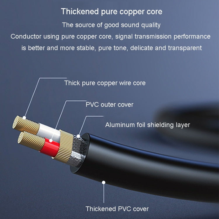 JINGHUA 3.5mm To Dual 6.5mm Audio Cable 1 In 2 Dual Channel Mixer Amplifier Audio Cable, Length: 10m - Aux Cable by JINGHUA | Online Shopping South Africa | PMC Jewellery | Buy Now Pay Later Mobicred