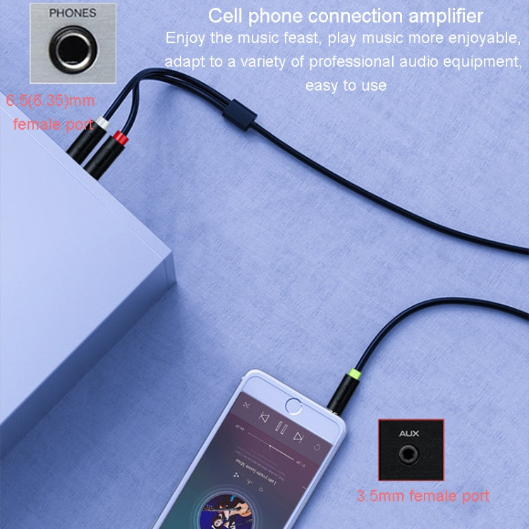 JINGHUA 3.5mm To Dual 6.5mm Audio Cable 1 In 2 Dual Channel Mixer Amplifier Audio Cable, Length: 10m - Aux Cable by JINGHUA | Online Shopping South Africa | PMC Jewellery | Buy Now Pay Later Mobicred