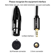 JINGHUA 3.5mm Male To XLR Female Microphone Cable Computer Mixer Audio Cable, Length: 10m