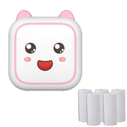 C26 Mini Portable Bluetooth Photo Label Thermal Printer, Spec: Pink+5 Paper