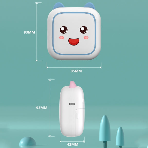 C26 Mini Portable Bluetooth Photo Label Thermal Printer, Spec: Blue+10 Paper