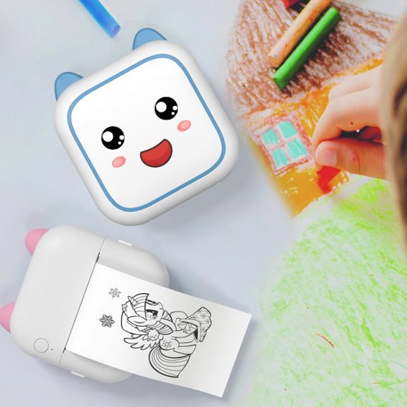 C26 Mini Portable Bluetooth Photo Label Thermal Printer, Spec: Blue+5 Paper