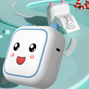 C26 Mini Portable Bluetooth Photo Label Thermal Printer, Spec: Blue+5 Paper+5 Stickers+3 Color Paper