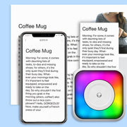 RGB Light Portable Mini Bluetooth Printer Inkless Document Label Printer with 5-Rolls Paper