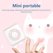 C15 Mini Student Bluetooth Inkless Photo Label Thermal Printer, Spec: Green+5 Paper