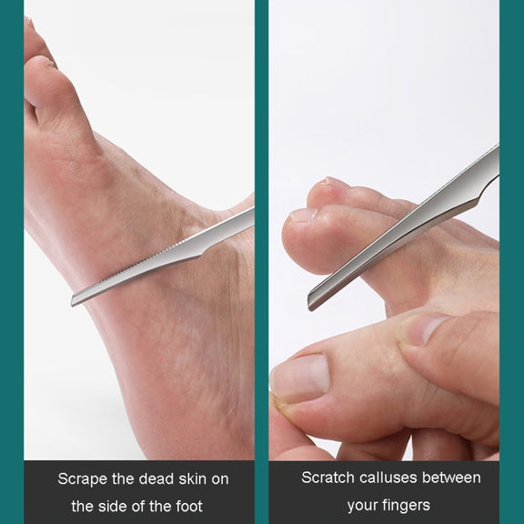 Pedicure Knife Skewer Nail Clipper Set Household Callus Removal Tools, Specification: Flat Knife