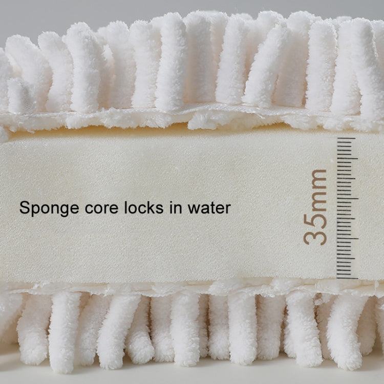 Chenille Hand Wipe Ball Large Hanging Bathroom Quick Dry Hand Towel Kitchen Rag Wipe Handkerchief(White) - Sponges, Cloths & Brushes by PMC TechLife | Online Shopping South Africa | PMC TechLife | Buy Now Pay Later Mobicred