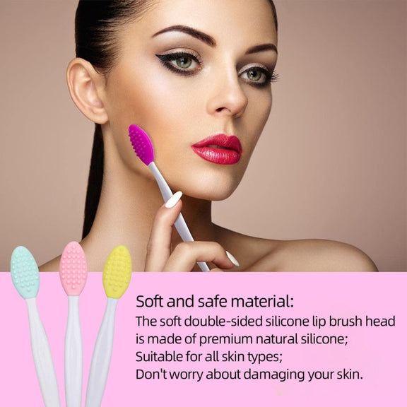 Silicone Cleaning Brush Beauty Tool Double Side Nose To Clean Blackhead Removers(Color Random Delivery)