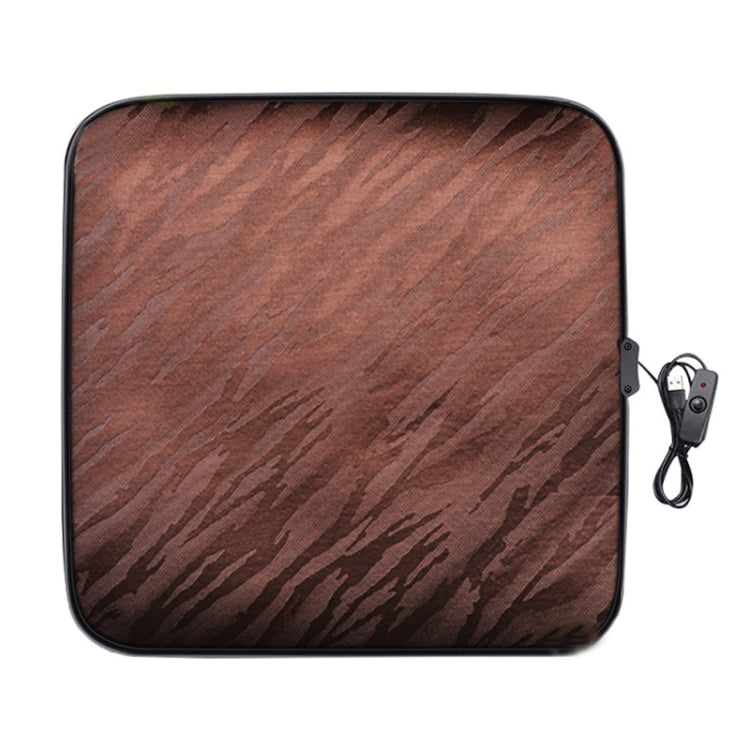 5V Car USB Interface Electric Heating Seat Cushion, Color: Coffee - Seat Accessories by PMC TechLife | Online Shopping South Africa | PMC TechLife | Buy Now Pay Later Mobicred