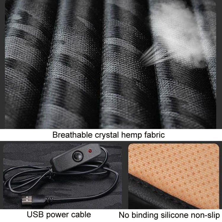 5V Car USB Interface Electric Heating Seat Cushion, Color: Gray - Seat Accessories by PMC TechLife | Online Shopping South Africa | PMC TechLife | Buy Now Pay Later Mobicred