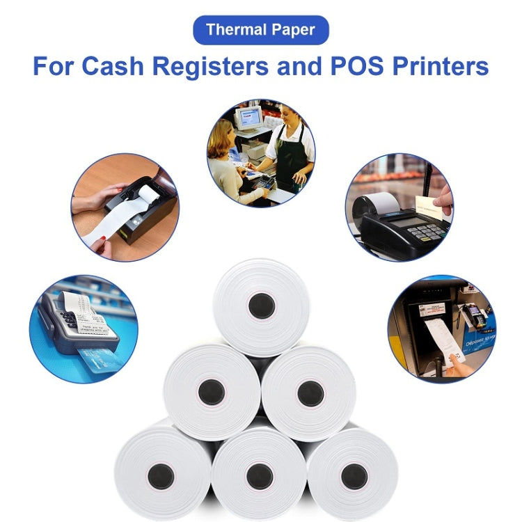 100volume/Box 57x50mm Thermal Paper Take-Out Kitchen Printing Receipt Paper(No Tube Core) - Printer Accessories by PMC TechLife | Online Shopping South Africa | PMC TechLife | Buy Now Pay Later Mobicred