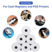 100volume/Box 57x50mm Thermal Paper Take-Out Kitchen Printing Receipt Paper(No Tube Core)