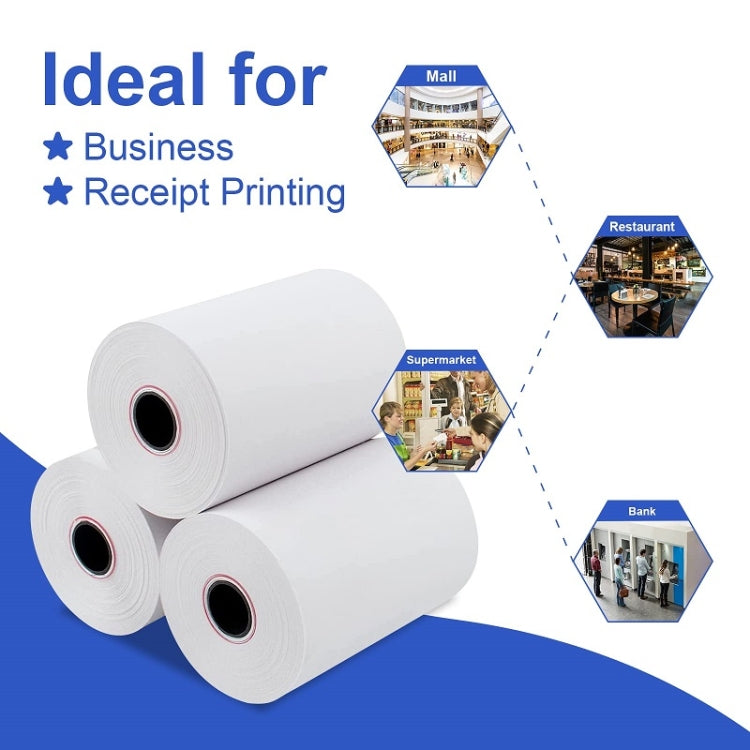 100volume/Box 57x50mm Thermal Paper Take-Out Kitchen Printing Receipt Paper(No Tube Core) - Printer Accessories by PMC TechLife | Online Shopping South Africa | PMC TechLife | Buy Now Pay Later Mobicred