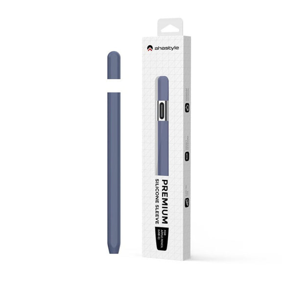 For Apple Pencil (USB-C) AhaStyle PT65-3 Silicone Same Color Protective Case(Gray)