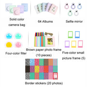 For Polaroid Mini12 7 in 1 Photo Album Sticker Photo Frame Camera Bag, Color: Green