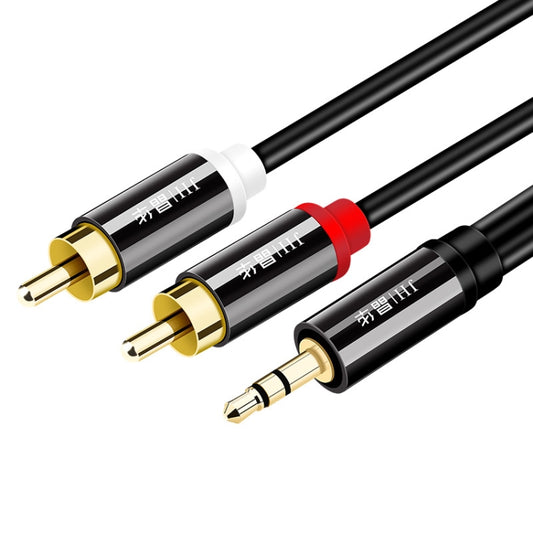 JINGHUA 1 In 2 3.5mm Audio Cable  3.5mm To 2RCA Double Lotus Computer Speaker Cell Phone Plug Cable, Length: 10m - free shipping - PMC Jewellery - Order now!