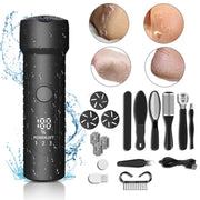 Electric Foot File Pedicure Kit Water-resistant Feet Callus Remover, Spec: Kit 1 Black
