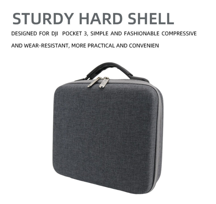 For DJI Osmo Pocket 3 Action Camera All-in-One Storage Bag Hand Cluth(Grey) - Case & Bags by PMC TechLife | Online Shopping South Africa | PMC TechLife | Buy Now Pay Later Mobicred