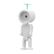 Mini Astronaut Magnetic LED Night Light Desktop Building Block Ornaments Desk Lamp, Color: Round White - Bedside Light by PMc TechLife | Online Shopping South Africa | PMc TechLife | Buy Now Pay Later Mobicred