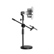 80W 120mm  Mushroom Fill Light + Desktop Overhead Photography Stand Kit for Photo/Video