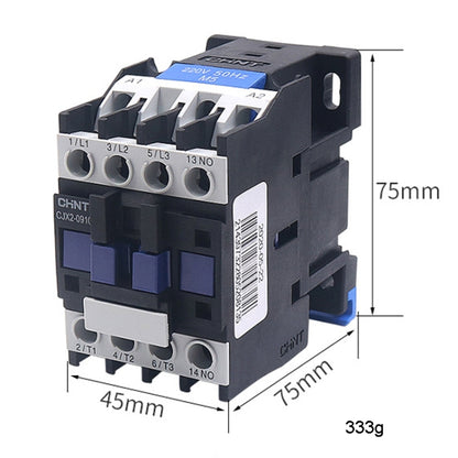 CHNT CJX2-0901 9A 220V Silver Alloy Contacts Multi-Purpose Single-Phase AC Contactor - Relays by CHNT | Online Shopping South Africa | PMC Jewellery | Buy Now Pay Later Mobicred