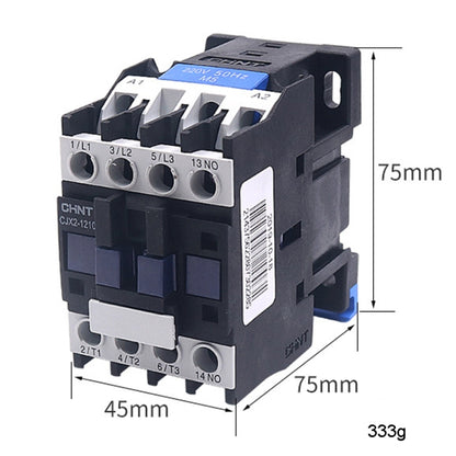 CHNT CJX2-1201 12A 220V Silver Alloy Contacts Multi-Purpose Single-Phase AC Contactor - Relays by CHNT | Online Shopping South Africa | PMC Jewellery | Buy Now Pay Later Mobicred