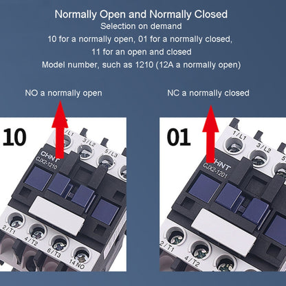 CHNT CJX2-0901 9A 220V Silver Alloy Contacts Multi-Purpose Single-Phase AC Contactor - Relays by CHNT | Online Shopping South Africa | PMC Jewellery | Buy Now Pay Later Mobicred