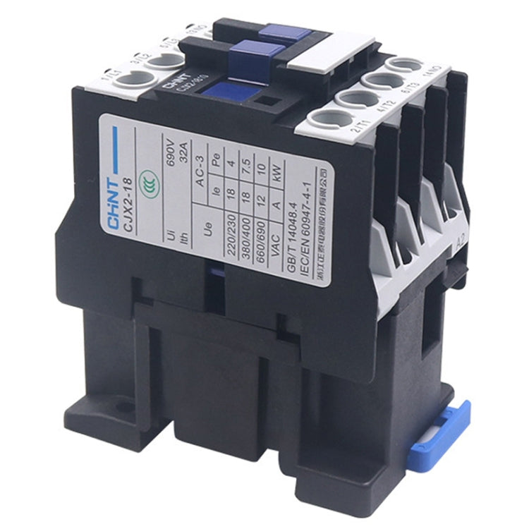CHNT CJX2-1210 12A 220V Silver Alloy Contacts Multi-Purpose Single-Phase AC Contactor - Relays by CHNT | Online Shopping South Africa | PMC TechLife | Buy Now Pay Later Mobicred