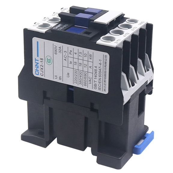 CHNT CJX2-2501 25A 220V Silver Alloy Contacts Multi-Purpose Single-Phase AC Contactor