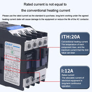 CHNT CJX2-1810 18A 220V Silver Alloy Contacts Multi-Purpose Single-Phase AC Contactor