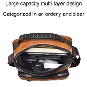 WEIXIER D288 Large Capacity Casual Crossbody Bag Business Water-resistant Single Shoulder Packs(Black)