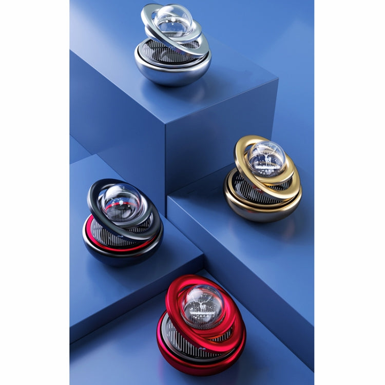 Interstellar Vast Solar Rotating Car Aromatherapy Ornaments, Color: Red - free shipping - PMC Jewellery - Order now!