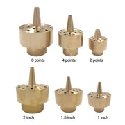 All Brass Flower Column Nozzle Inner Wire Garden Water Features Landscape Fountain Nozzle, Specification: DN50 2 inch