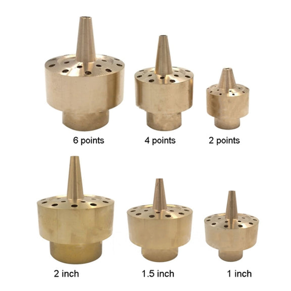 All Brass Flower Column Nozzle Inner Wire Garden Water Features Landscape Fountain Nozzle, Specification: DN40 1.5 inch