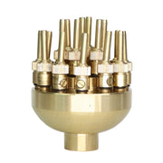 DN40 1.5 inch Copper Adjustable 3-Layer Flower Nozzle Waterscape Layer Flower Fountain Sprinklers