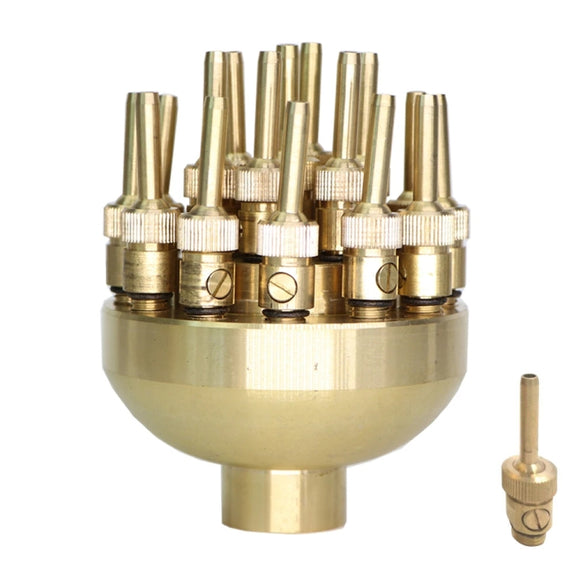 DN25 1 inch Copper Adjustable 3-Layer Flower Nozzle Waterscape Layer Flower Fountain Sprinklers
