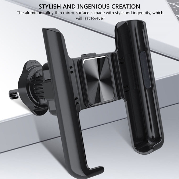 Car Air Outlet Rotatable Snap-on Base Mobile Phone Navigation Bracket(Black) - Car Holders by PMC TechLife | Online Shopping South Africa | PMC TechLife | Buy Now Pay Later Mobicred