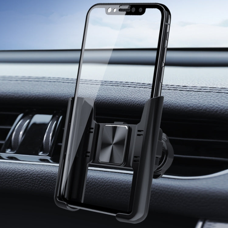 Car Air Outlet Rotatable Snap-on Base Mobile Phone Navigation Bracket(Black) - Car Holders by PMC TechLife | Online Shopping South Africa | PMC TechLife | Buy Now Pay Later Mobicred
