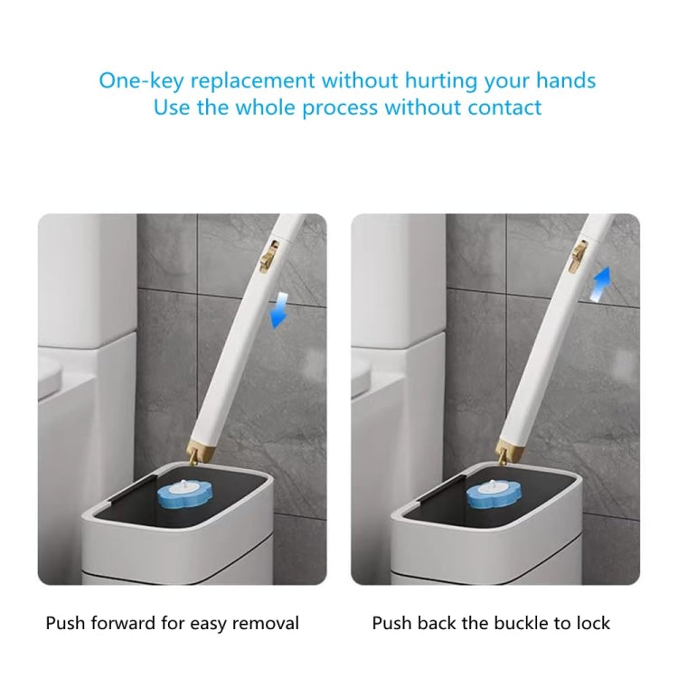 With 12pcs Marine Incense Brush Head Disposable Toilet Brush Set Wall-mounted Throwable Bathroom Cleaning Brush With Cleaning Solution - Cleaning Tools by PMC Jewellery | Online Shopping South Africa | PMC Jewellery | Buy Now Pay Later Mobicred