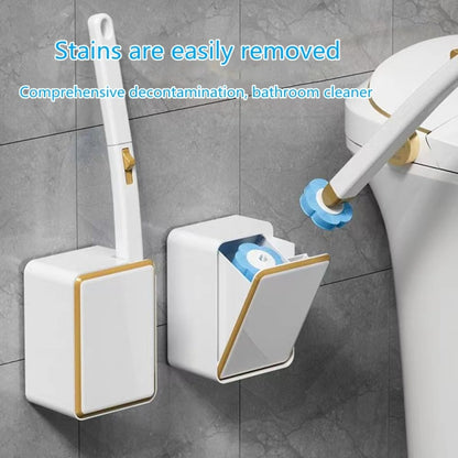 With 12pcs Marine Incense Brush Head Disposable Toilet Brush Set Wall-mounted Throwable Bathroom Cleaning Brush With Cleaning Solution - Cleaning Tools by PMC Jewellery | Online Shopping South Africa | PMC Jewellery | Buy Now Pay Later Mobicred