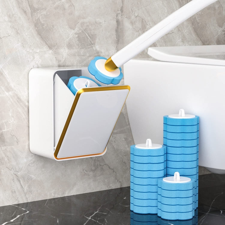 With 24pcs Marine Incense Brush Head Disposable Toilet Brush Set Wall-mounted Throwable Bathroom Cleaning Brush With Cleaning Solution - Cleaning Tools by PMC Jewellery | Online Shopping South Africa | PMC Jewellery | Buy Now Pay Later Mobicred