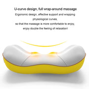 Waist And Back Massager Lumbar Vertebra Car Neck Massage Pillow, Specification: Wired Model Gray