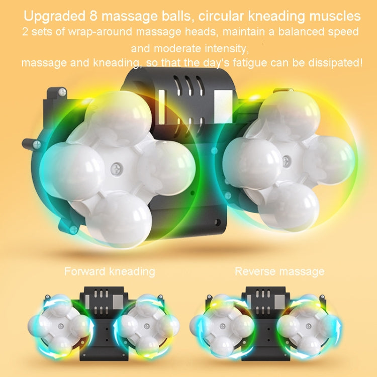 Waist And Back Massager Lumbar Vertebra Car Neck Massage Pillow, Specification: Wired Model Yellow