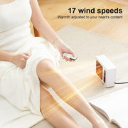 600W Desktop Electric Heater PTC Fast Heating Energy Saving Warm Fan With Remote Control(EU Plug)