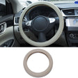 For 36cm-40cm Diameter Steering Wheel Car Silicone Protective Cover Wear Resistant Non-Slip Tire Pattern Driving Grip Sleeve(Beige) - Steering Wheel Accessories by PMC TechLife | Online Shopping South Africa | PMC TechLife | Buy Now Pay Later Mobicred